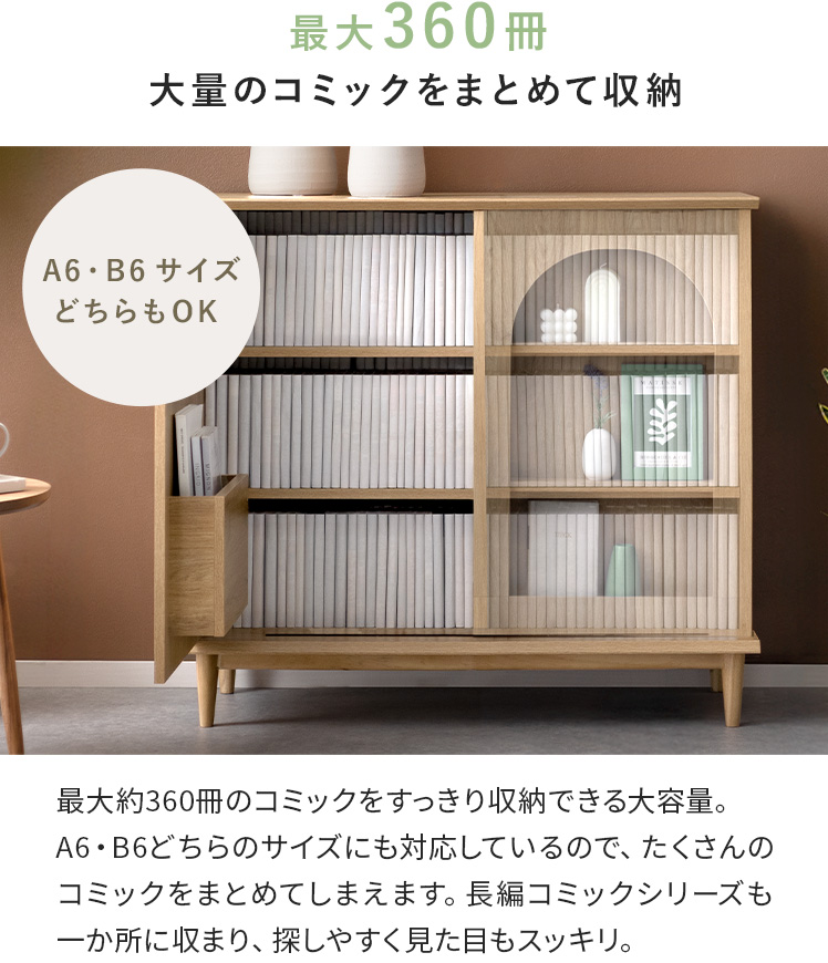 エア・リゾーム 本棚 扉付き 収納棚 ディスプレイラック キャビネット