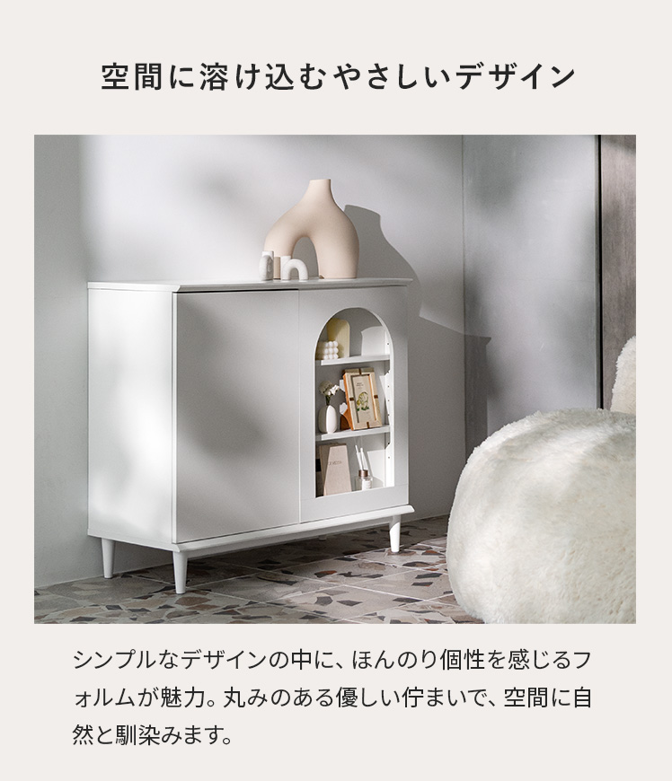 エア・リゾーム 本棚 扉付き 収納棚 ディスプレイラック キャビネット