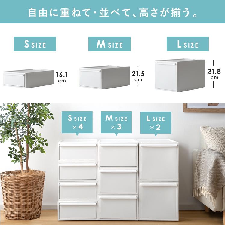 収納ボックス 収納ケース 引き出し おしゃれ 衣装ケース 大容量 押し入れ収納 クローゼット 収納 like it ライクイット クローゼット ...