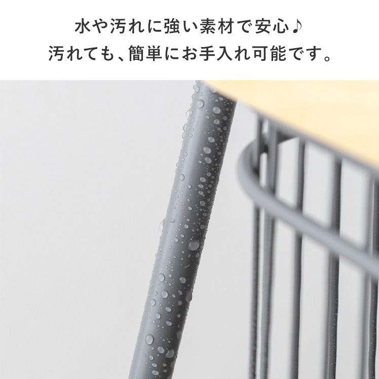 ランドリーバスケット ランドリーラック 洗面所 収納 ランドリー収納 おしゃれ ランドリーワゴン 洗濯カゴ 洗濯かご 2段 北欧 ナチュラル キャスター付き_17