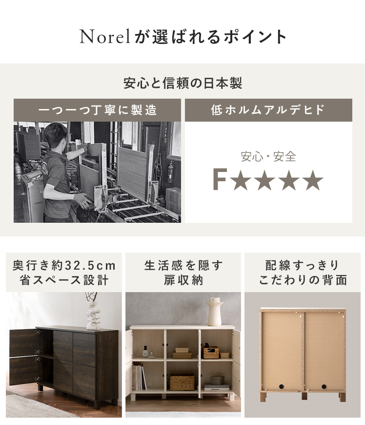 キャビネット 木製 扉付き サイドボード スリム 収納棚 リビングボード