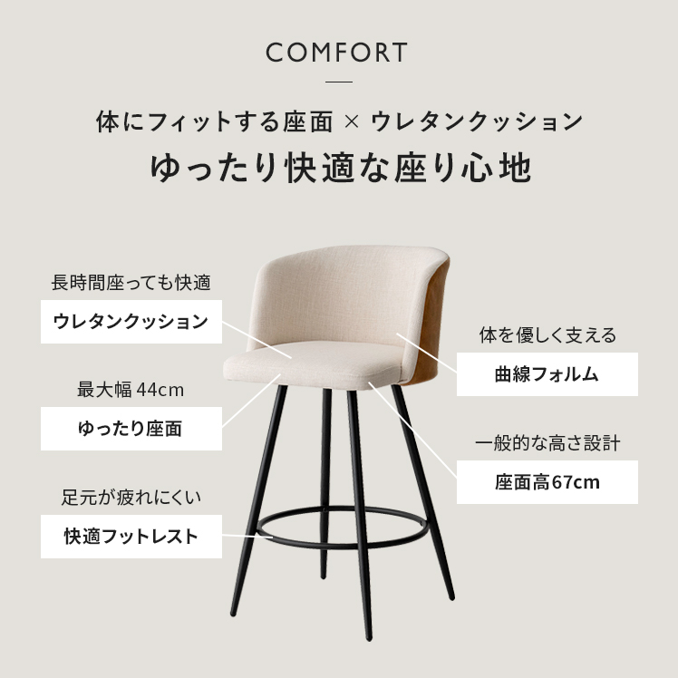 エア・リゾーム カウンターチェア バーチェア ハイチェア ハイスツール
