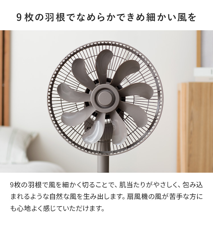 DCサーキュレーター　リモコン付き ORIGINALBASIC 音声操作機能付きDCサーキュレーター扇風機 ［ DC