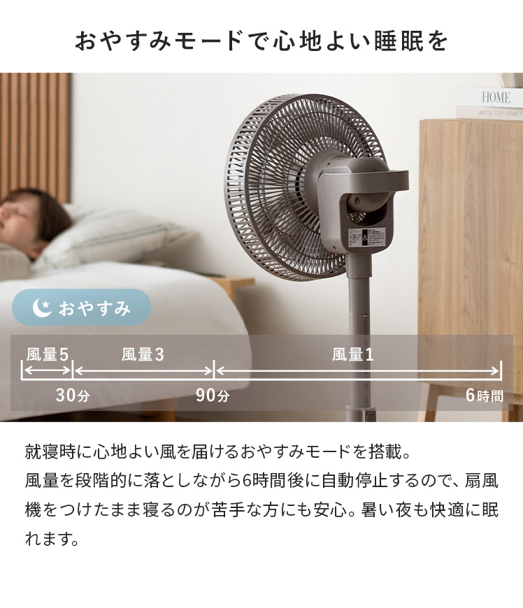 サーキュレーター DCモーター 扇風機 静音 洗える 首振り AI