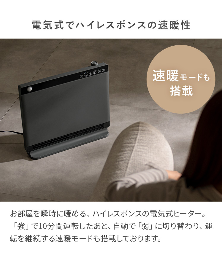 加湿機能 小型 電気ヒーター 電気ストーブ メモリー機能 タイマー機能 