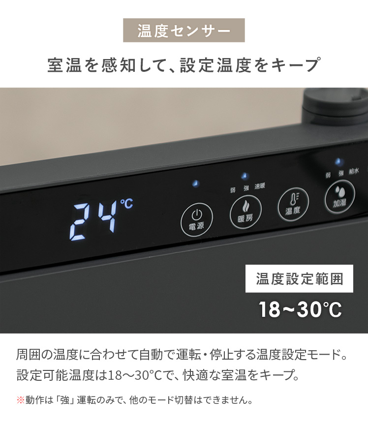 加湿機能 小型 電気ヒーター 電気ストーブ メモリー機能 タイマー機能