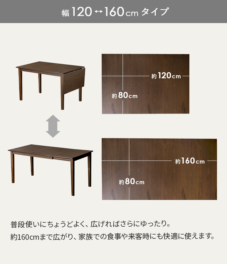 エア・リゾーム ダイニングテーブル おしゃれ 単品 2人用 伸縮 伸長