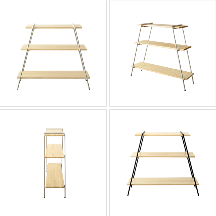 東谷 ラック 棚 収納 オープンラック 3段 木製 シェルフ おしゃれ