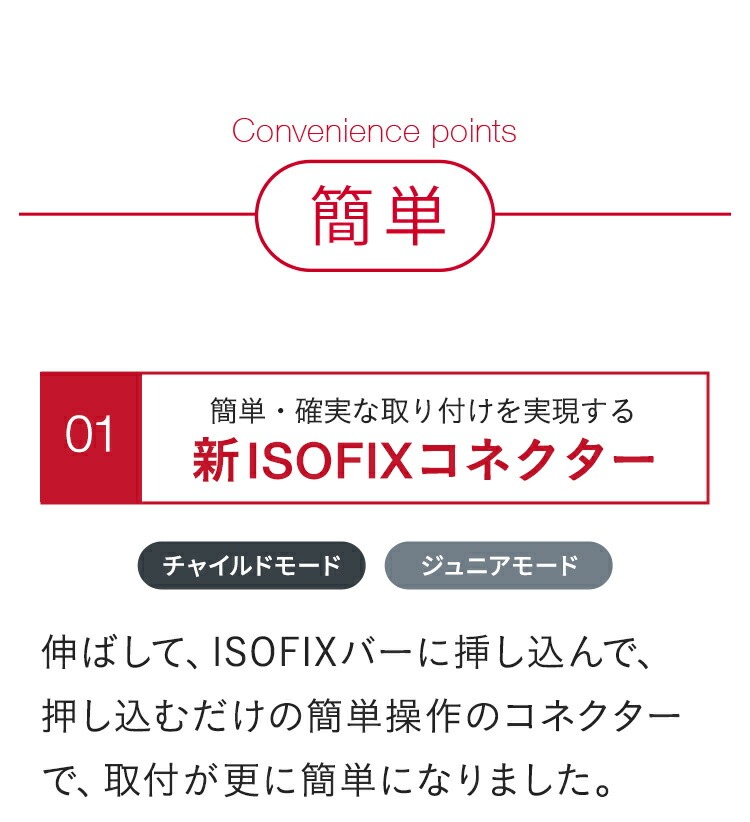 チャイルドシート「エボルバフィックス」