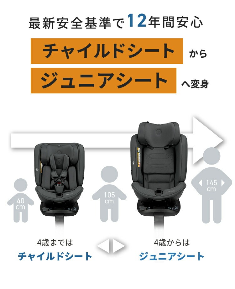 チャイルドシート「スピネル 360 エス」