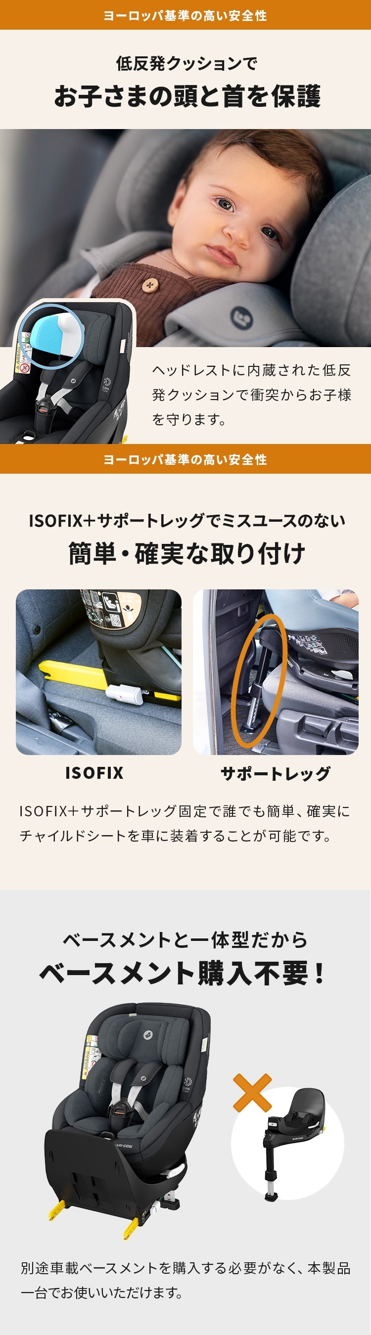 チャイルドシート「マイカ プロ エコ アイサイズ」