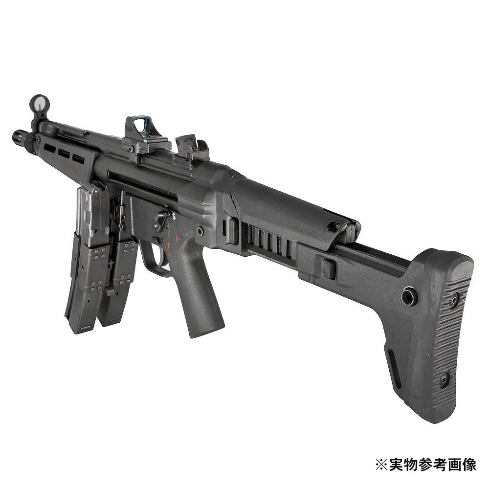 5KU 電動ガン MP5対応 MASADA ACRスタイルストック + MP5アダプターセット 強化ポリマー・アルミCNC 7ポジション BK_4