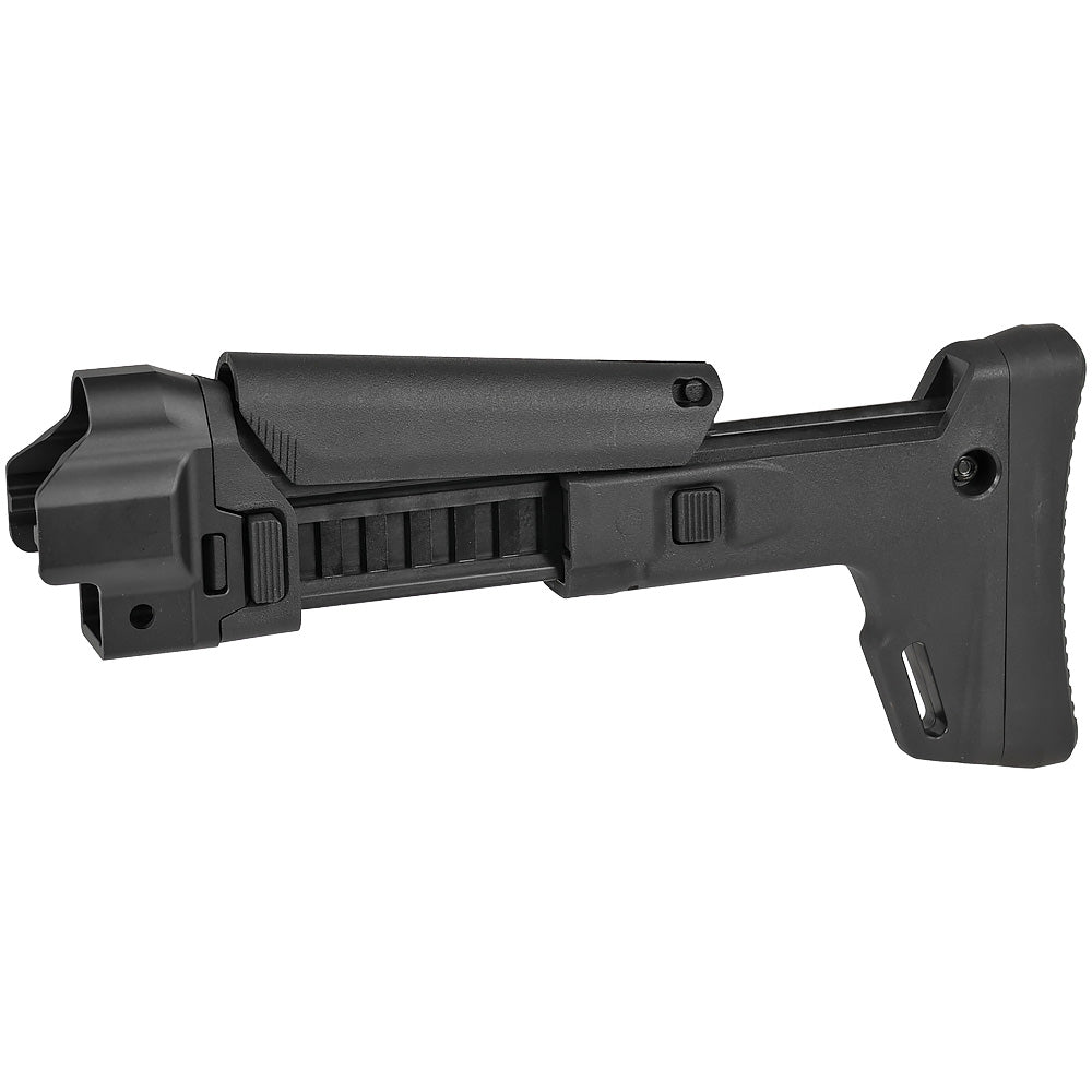 5KU 電動ガン MP5対応 MASADA ACRスタイルストック + MP5アダプターセット 強化ポリマー・アルミCNC 7ポジション BK_12