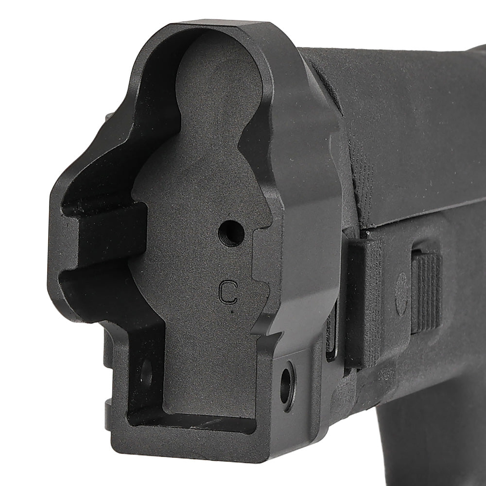 5KU 電動ガン MP5対応 MASADA ACRスタイルストック + MP5アダプターセット 強化ポリマー・アルミCNC 7ポジション BK_16