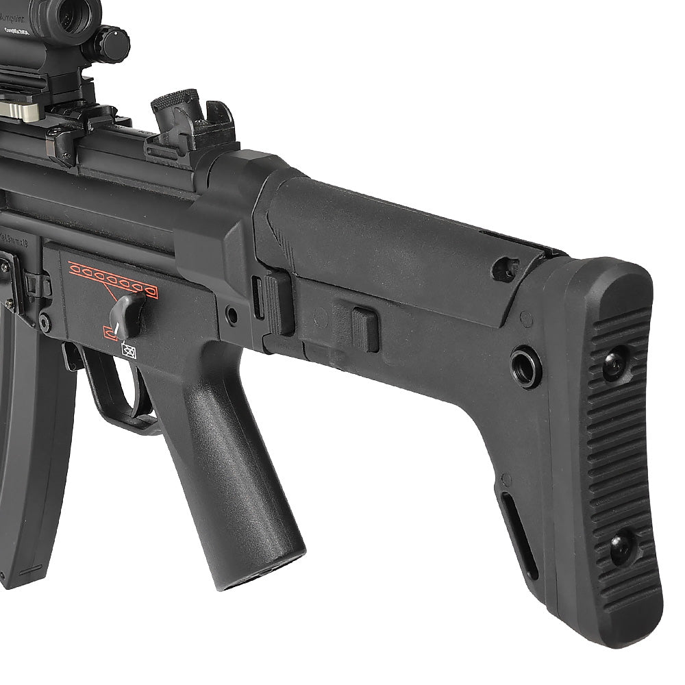 5KU 電動ガン MP5対応 MASADA ACRスタイルストック + MP5アダプターセット 強化ポリマー・アルミCNC 7ポジション BK_2