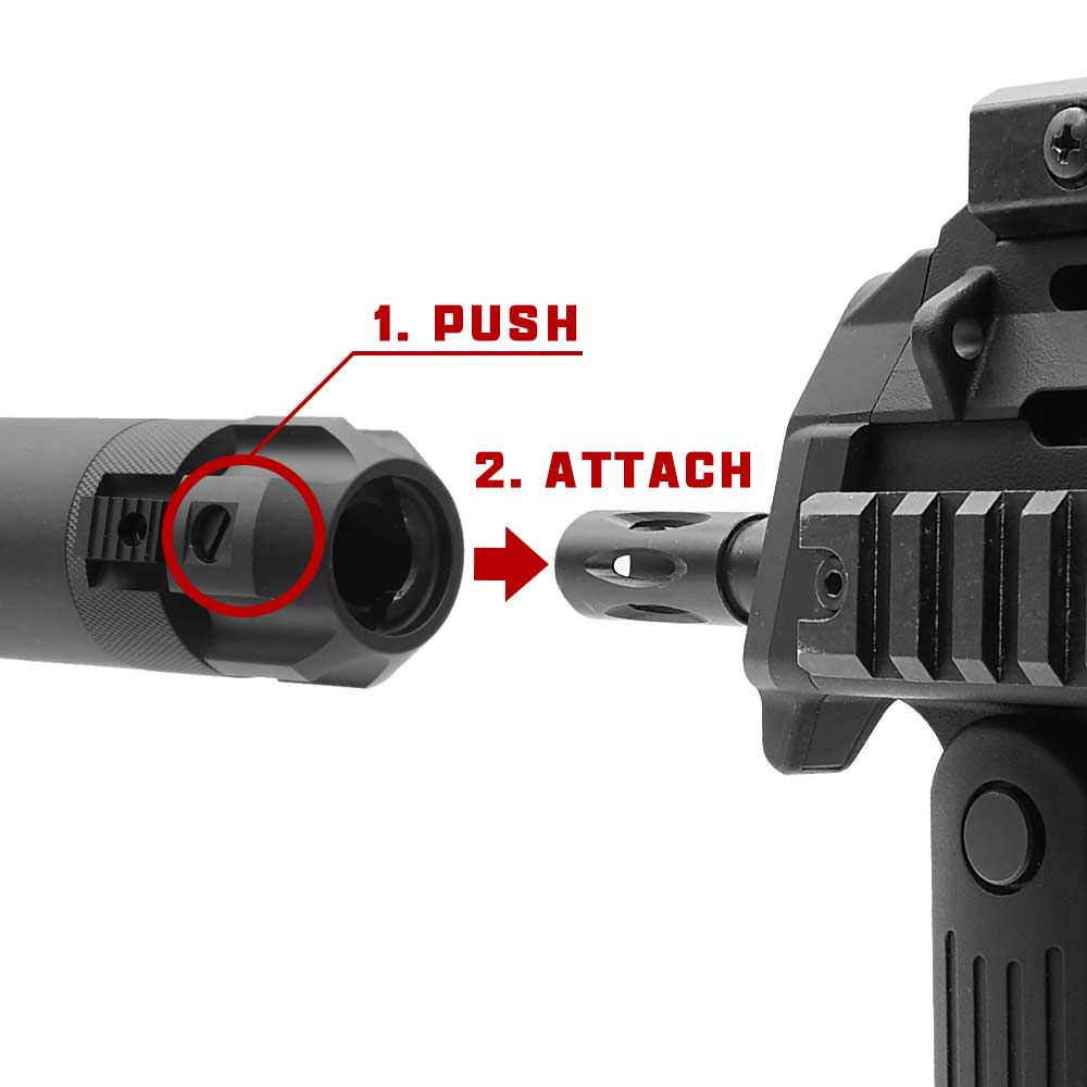FMA 製 VFC KSC / KWA MP7A1 専用 HKサプレッサー サイレンサー