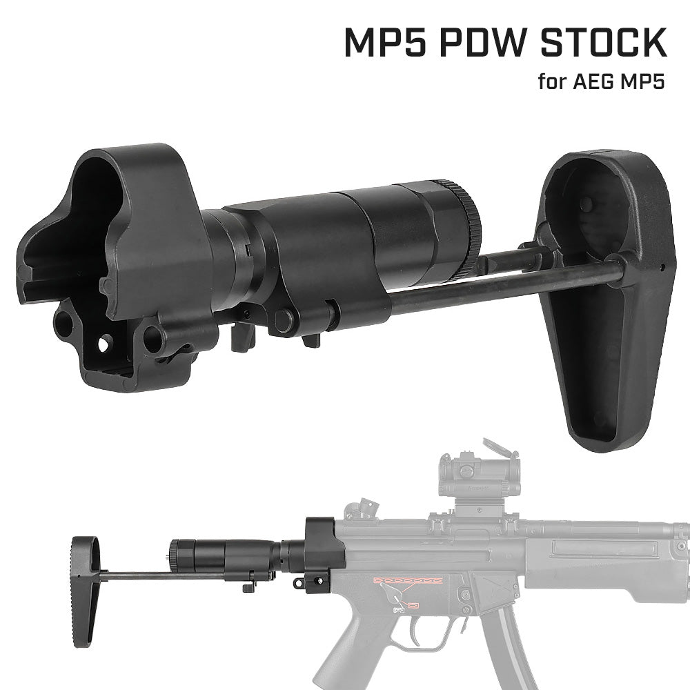 ARMY FORCE 製 電動ガン MP5シリーズ 対応 PDWストック 伸縮式 ARMY FORCE 製 電動ガン MP5シリーズ 対応 PDWストック 伸縮式