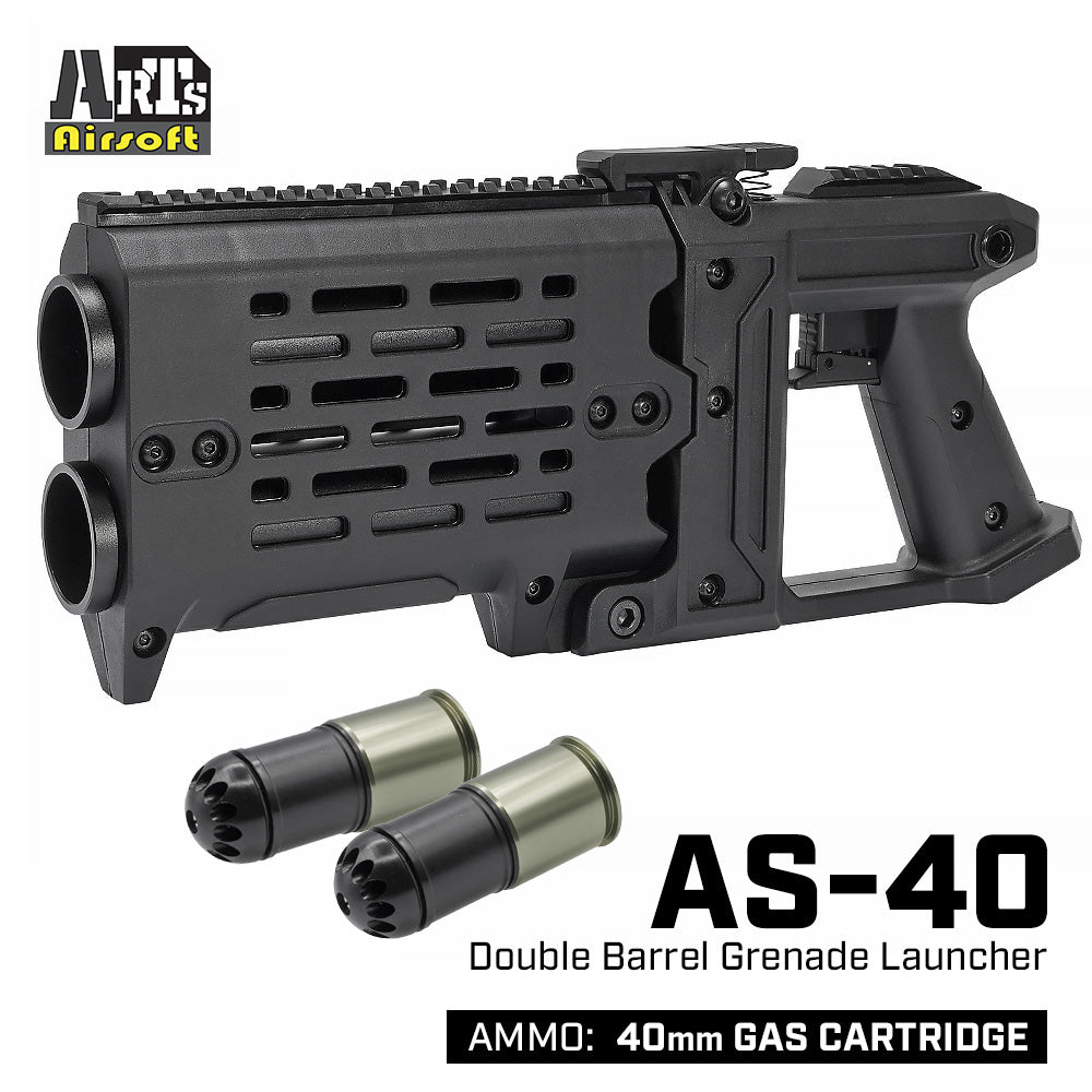 Arts Airsoft 製 AS-40 ダブルバレル グレネードランチャー 40mmガス