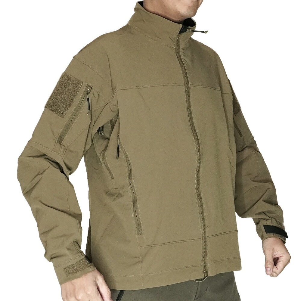 【 Evolution Gear 製】 ARC'TERYX タイプ LEAF SOFT SHELL ソフトシェル コンバットシャツ 撥水 加工 伸縮素材