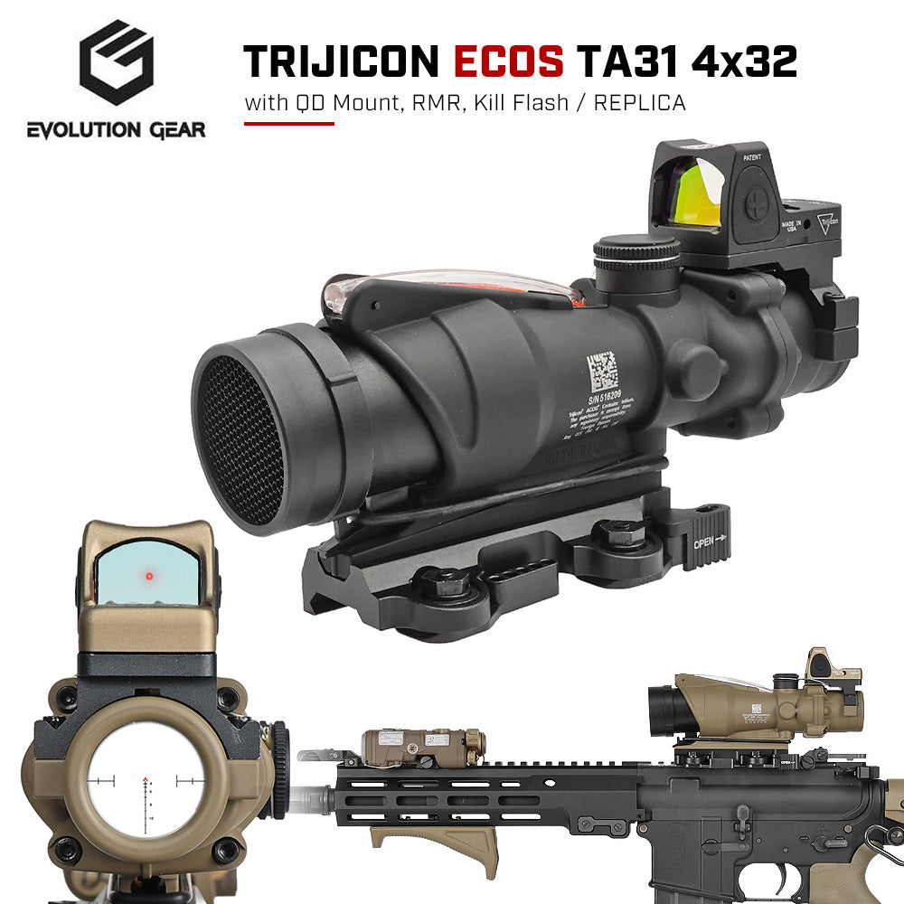 Evolution Gear Trijicon TA31 ACOG 4x32 スコープ レプリカ LT100 QD