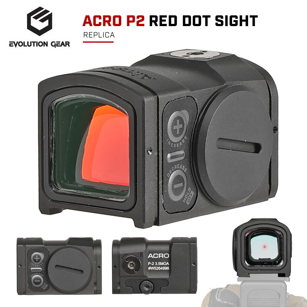 Aimpoint acro P-2 レプリカ ドットサイト Evolution Gear 製 ACRO P-2 ドットサイト レプリカ 高光量レティクル