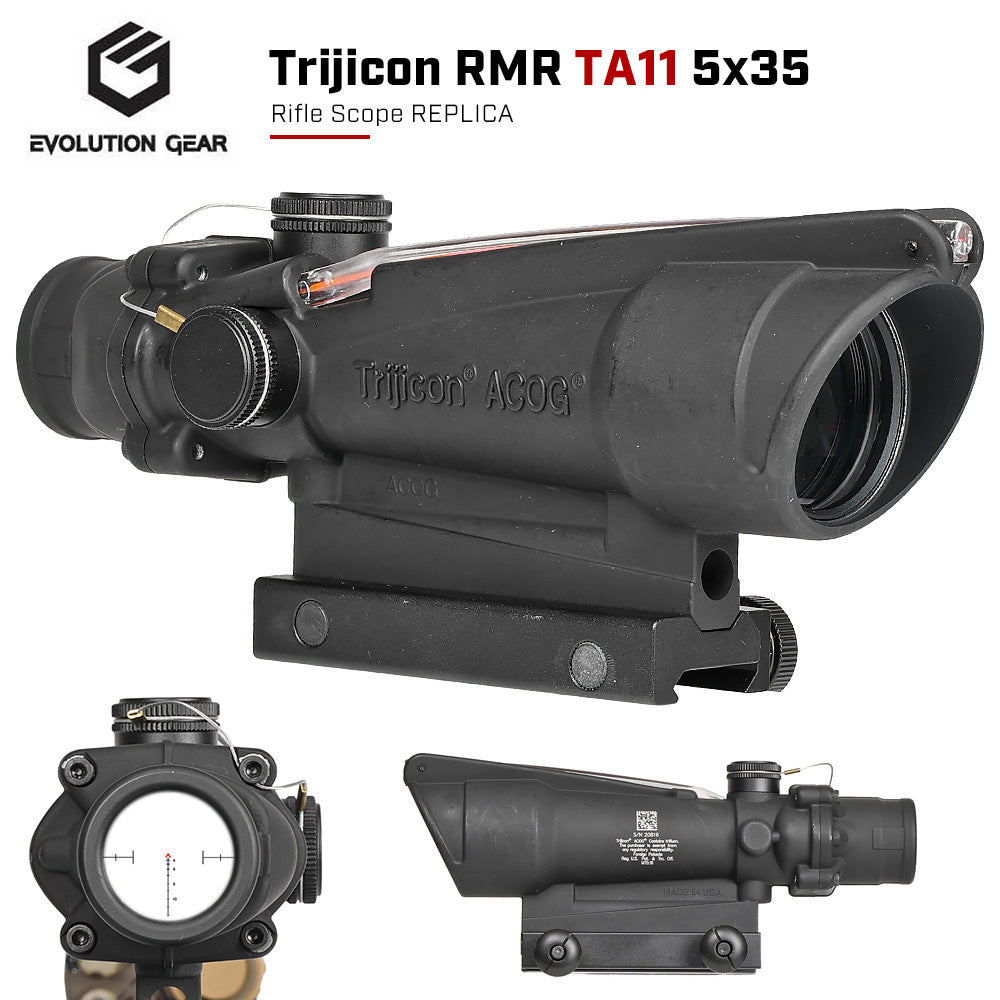 Evolution Gear ACOG おまけつき Evolution Gear 製 Trijicon TA11 ACOG 5x35 スコープ レプリカ 5倍率