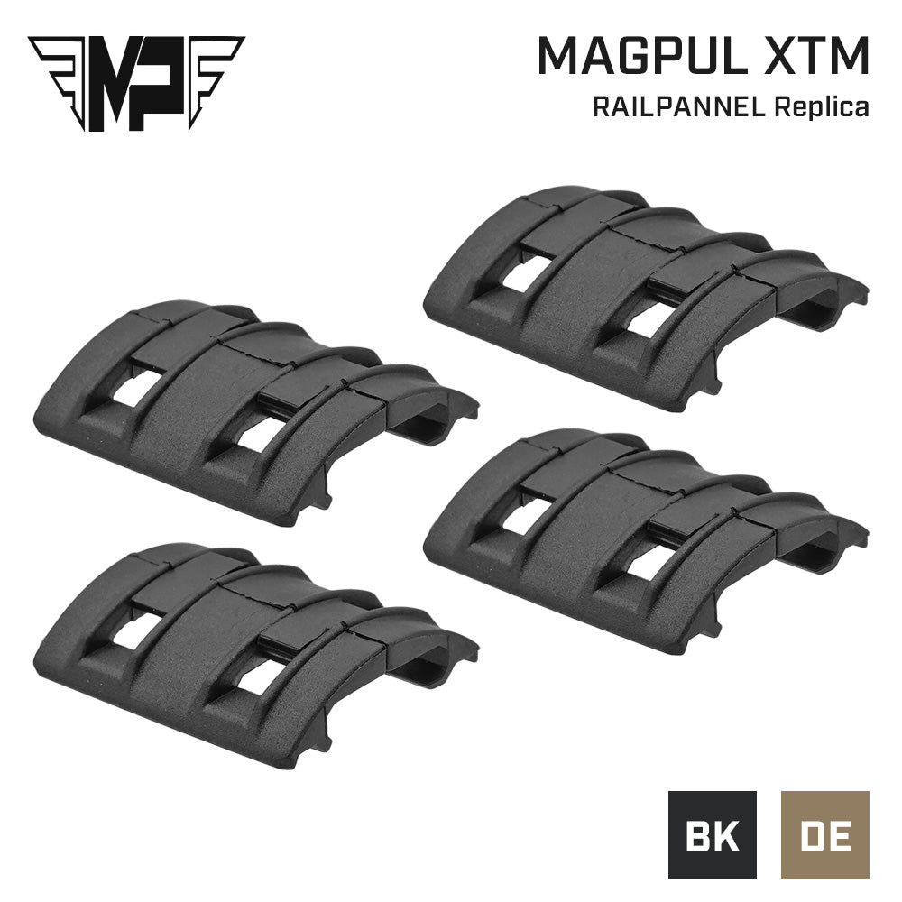 MP製 20mmレイル対応 MAGPULタイプ XTM レイルパネル 8ピース入 樹脂製