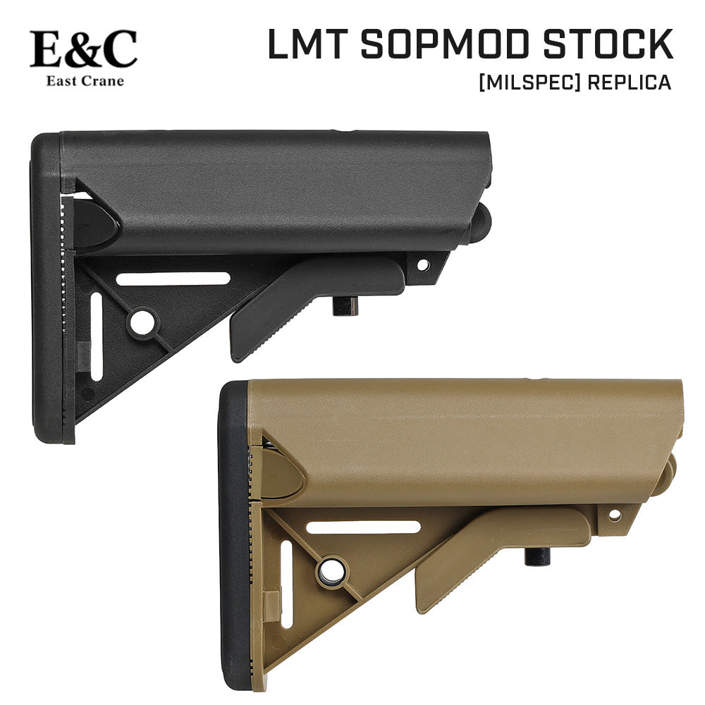 E&C 製 M4シリーズ対応 強化ポリマー製 LMT SOPMODストック レプリカ