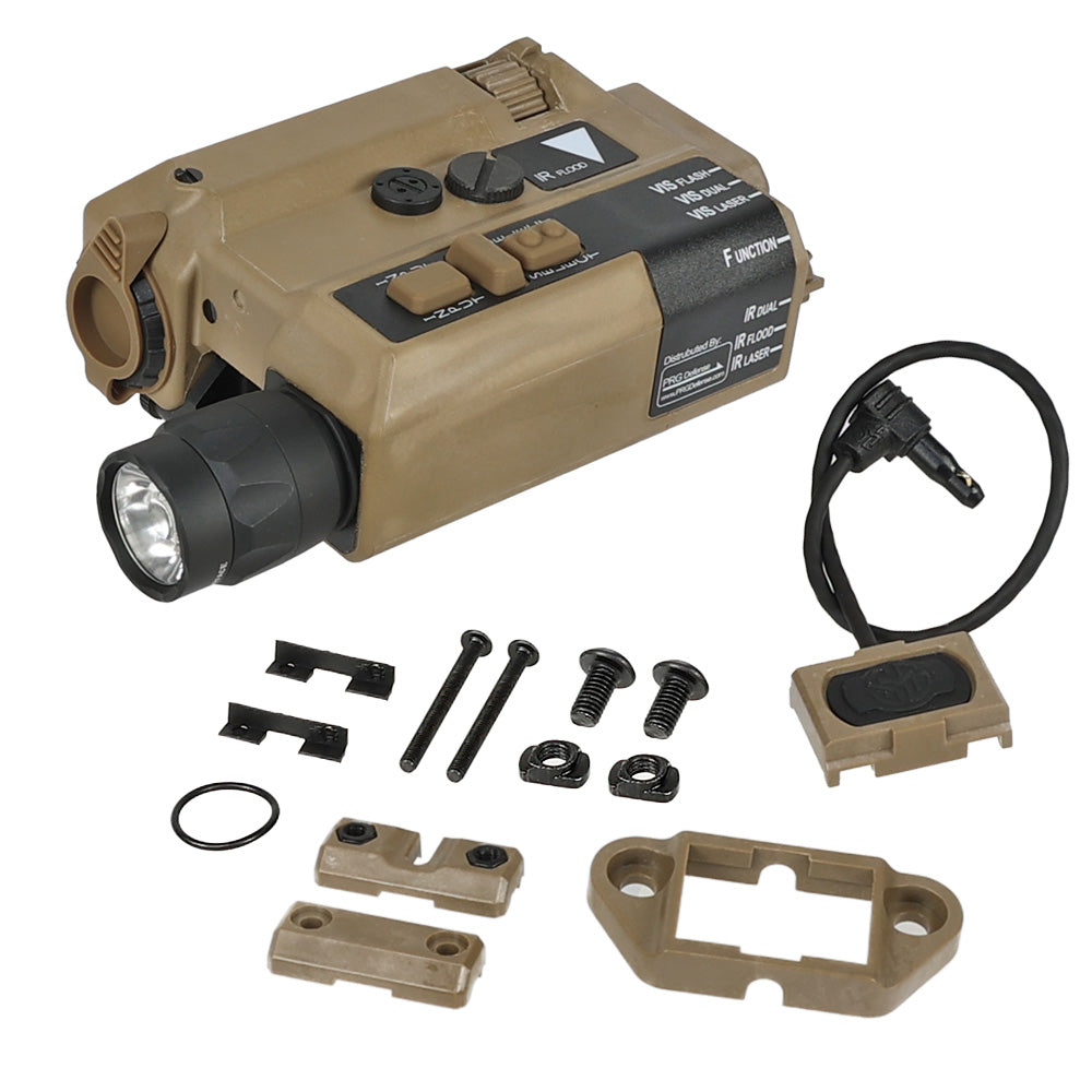 SOMOGEAR 製 Wilcox Raptar Lite ダミー レンジファインダー レプリカ LEDフラッシュライト搭載 PA66強化樹脂製
