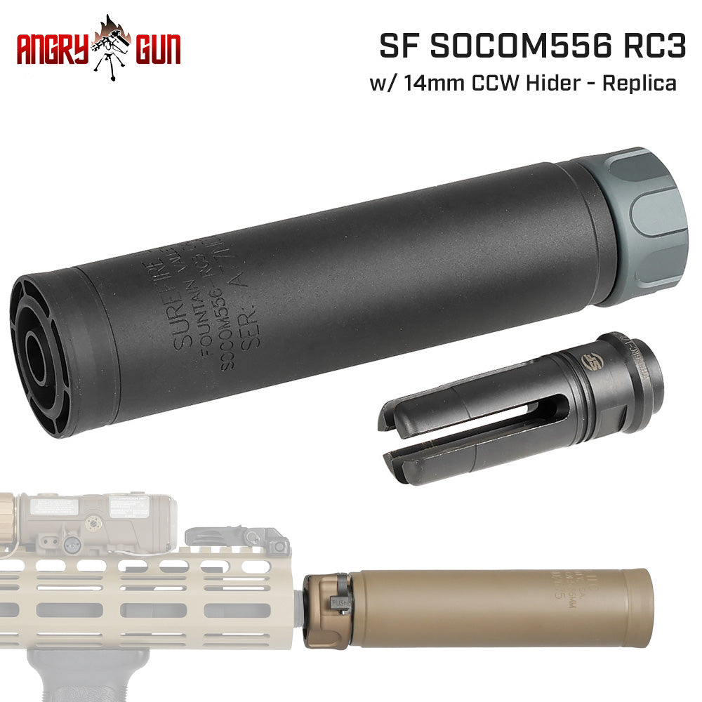 ANGRY GUN 製 14mm逆ネジ 対応 SF SOCOM556 RC3 QDサプレッサー