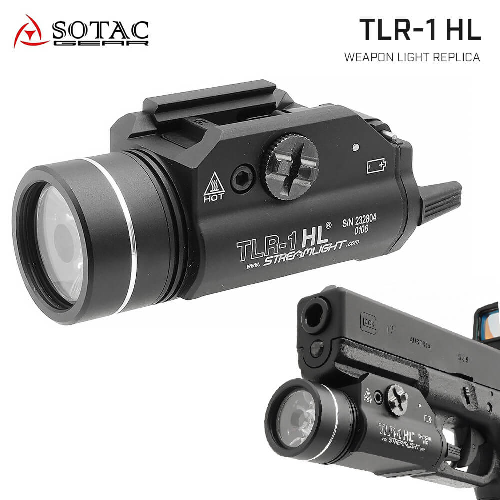 SOTAC 製 STREAMLIGHT タイプ TLR-1 HL ハンドガンライト レプリカ 500
