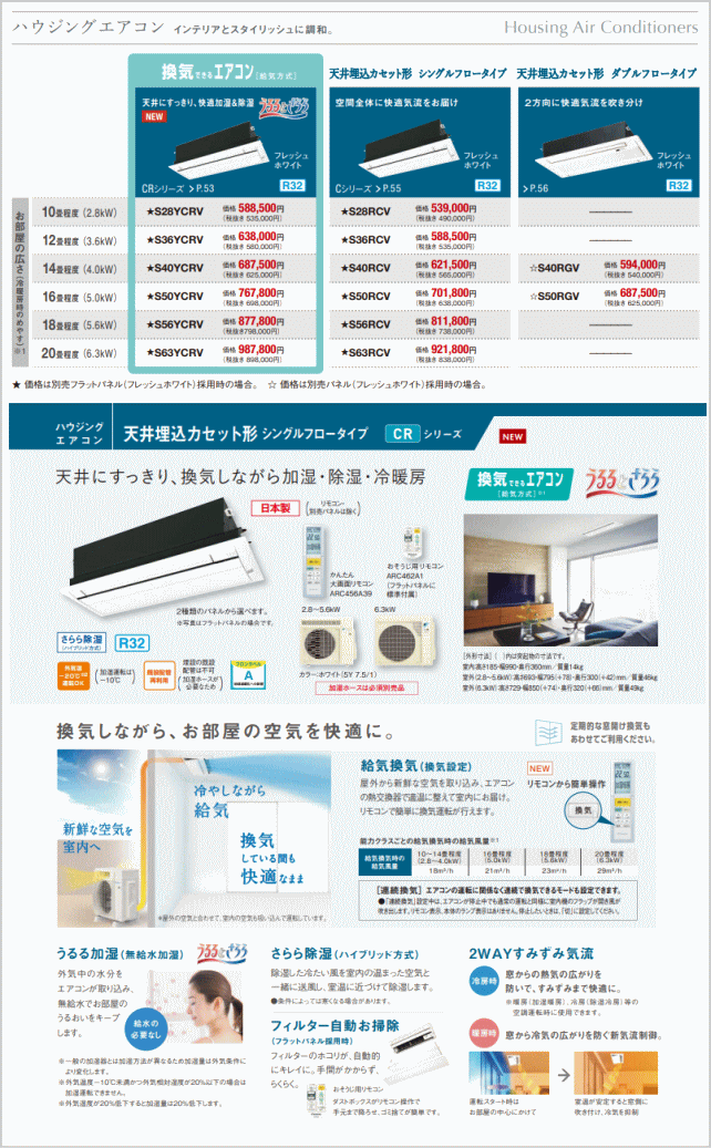 [メーカー直送（取寄品）]ダイキン■S56ZCV（標準パネル込）■[天井埋込カセット形シングルフロータイプCシリーズ]ハウジングおもに18畳用(単相200V)