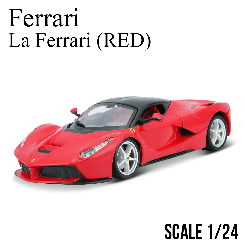 ミニカー 1/24 フェラーリ ラフェラーリ レッド ブラーゴ Ferrari La Ferrari RED モデルカー 18-26001R1