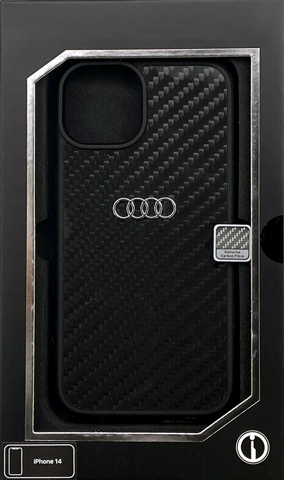iPhone 14 ケース Audi アウディ iPhone14Plus iPhone14Pro iPhone14ProMax アイフォン プラス プロマックス カーボン iPhoneケース ハード 公式ライセンス品 | air-J | 01