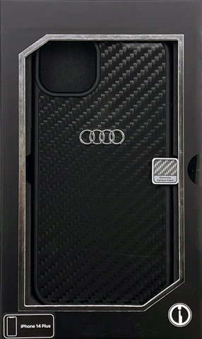 iPhone 14 ケース Audi アウディ iPhone14Plus iPhone14Pro iPhone14ProMax アイフォン プラス プロマックス カーボン iPhoneケース ハード 公式ライセンス品 | air-J | 02