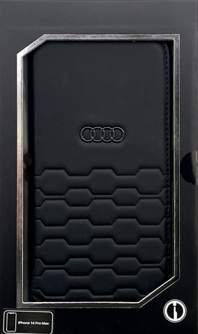 iPhone 14 ケース 手帳型 Audi アウディ iPhone13 カード入れ ポケット iPhone14Plus 14Pro 14ProMax レザー アイフォン  ブラック グレー 公式ライセンス品 | air-J | 04