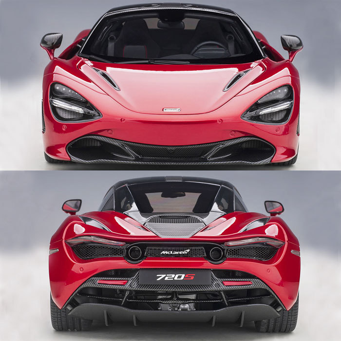 ミニカー 1/18 マクラーレン 720S メタリックレッド スーパーカー