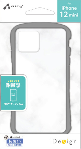 iPhone12mini ケース iPhone12 iPhone12Pro 耐衝撃 カラフルフレーム クリア 背面ケース ブラック | air-J | 03