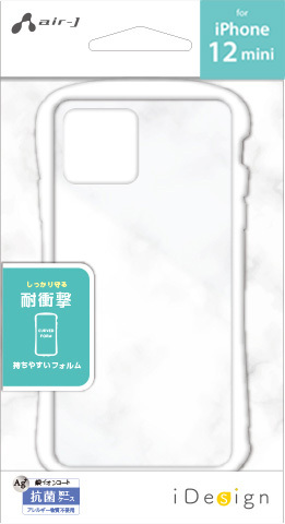 iPhone12mini ケース iPhone12 iPhone12Pro 耐衝撃 カラフルフレーム クリア 背面ケース ブラック | air-J | 01