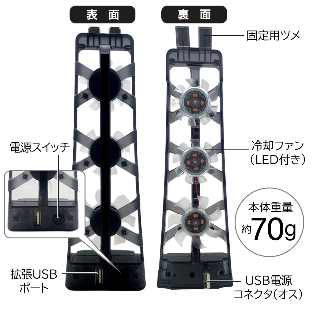 PS-5用 冷却ファン