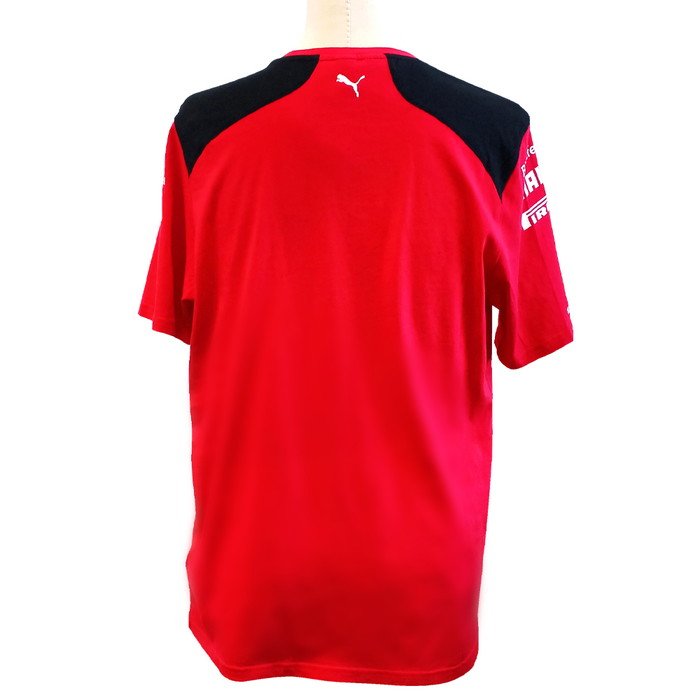 レア★フェラーリFerrariレーシング　チームチームシャツ　M Ferrari スクーデリア フェラーリ チーム Tシャツ レッド S M