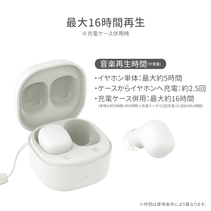 ワイヤレスイヤホン（充電ケース付き）JS59 ワイヤレスイヤホン Bluetooth Hi-Fi高音質 カナル型 2600mAh