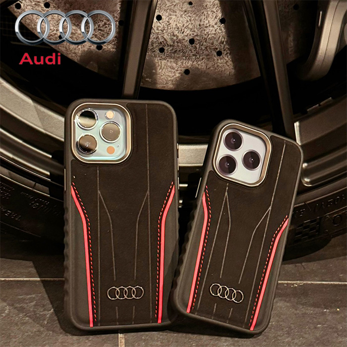 air-J（エアージェイ） iPhone 15 Pro ケース Audi アウディ 本革