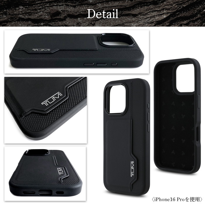 TUMI iPhone 16 Pro レザーケース ブラック Leather MagSafe iPhone 16 Pro Max Case | Tumi US