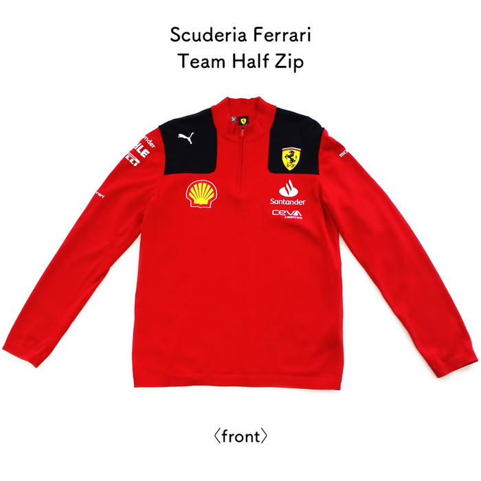 Ferrari（フェラーリ） スクーデリア チーム ハーフジップ レッド S M