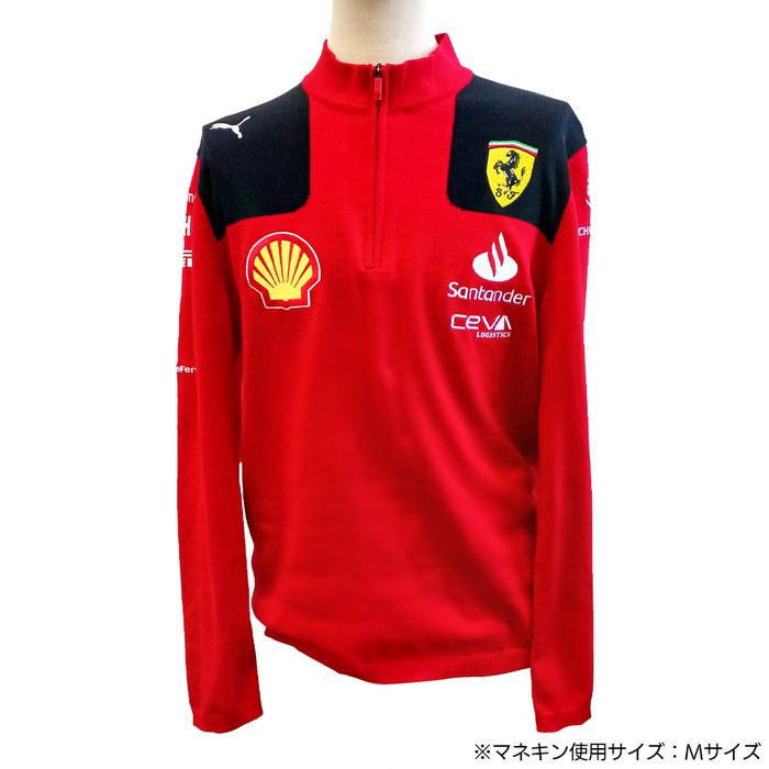 Ferrari（フェラーリ） スクーデリア チーム ハーフジップ レッド S M