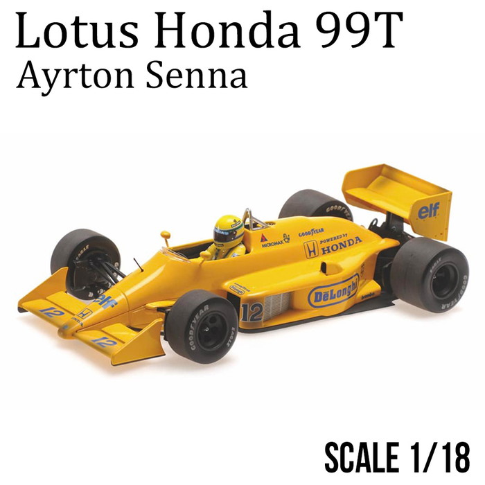 ミニカー 1/18 ロータス ホンダ 99T アイルトン セナ モナコGP 初優勝