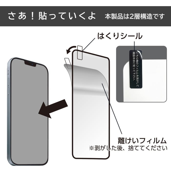 iPhone15 Plus Pro Max ガラスフィルム スーパークリア 高透明 air-J
