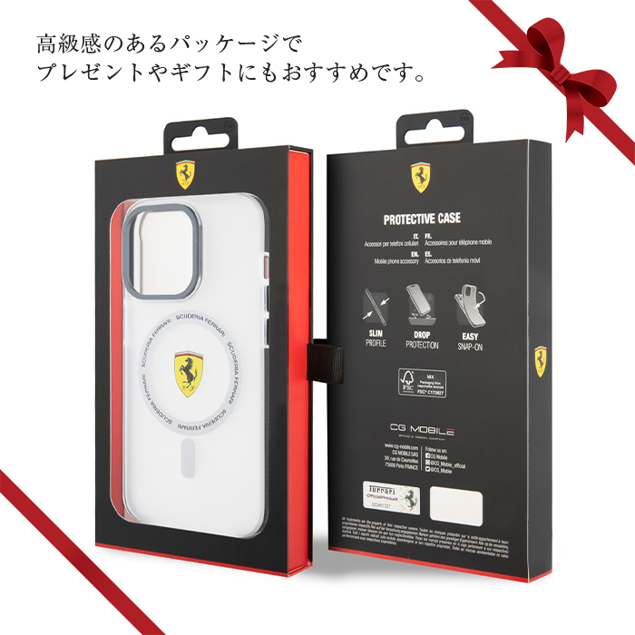Ferrari iPhone 15 Pro ケース フェラーリ ワイチャ 磁気
