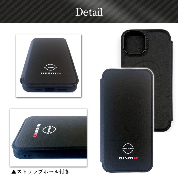 iPhone 15 Pro Max ケース Magsafe NISSAN NISMO PU手帳型ケース